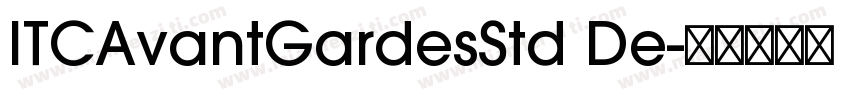 ITCAvantGardesStd De字体转换